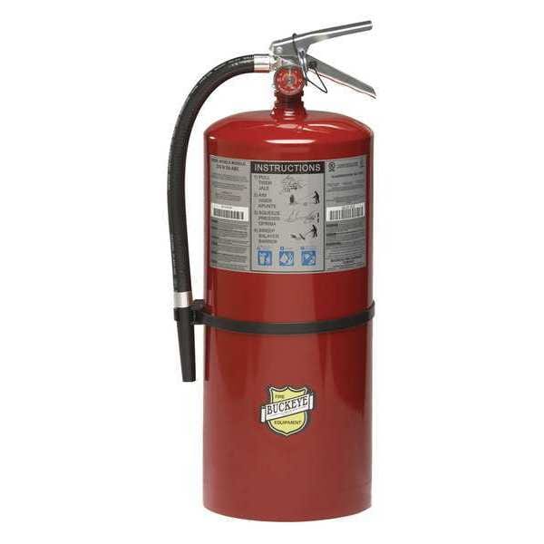 Buckeye Fire Equipment Fire Extinguisher, 20 lb. 10A:120B:C, Monoammonium Phosphate, 20 lb. Extinguisher Capacity - 12120