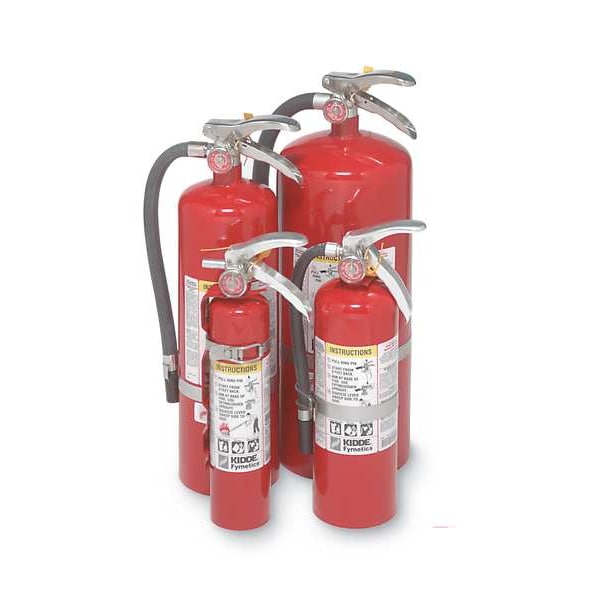 Kidde Fire Extinguisher, Class ABC, UL Rating 6A:120B:C, Rechargeable, 20 lb capacity, 20 ft Range - PROPLUS 20
