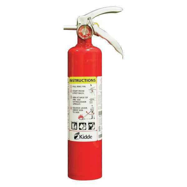 Kidde Fire Extinguisher, Class ABC, UL Rating 6A:120B:C, Rechargeable, 20 lb capacity, 20 ft Range - PROPLUS 20