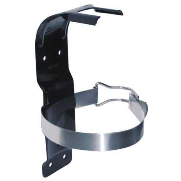 Kidde Fire Extinguisher Bracket, For 5 lb Tank Weight, Wall Mounting Bracket, Black Steel - 46640020