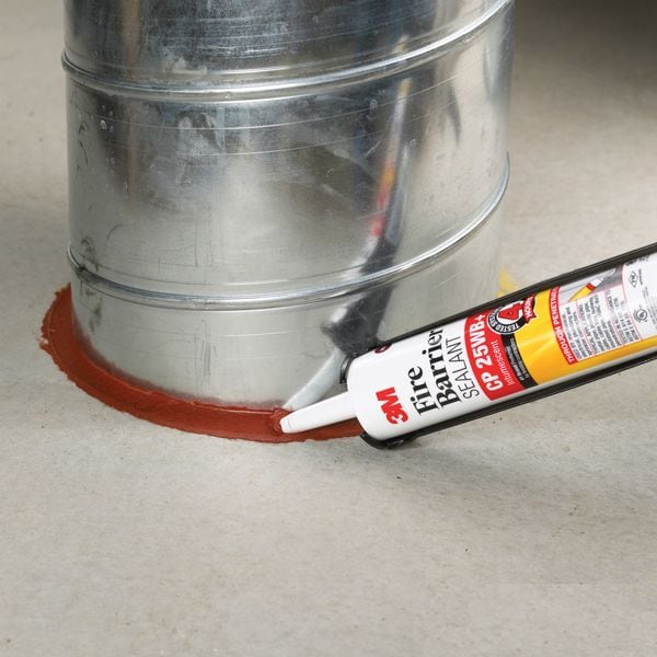 3M Fire Barrier Sealant, CP 25WB+, Up to 4 hour Fire Rating, Intumescent Material, 10.1 oz, Brown - CP-25WB+10.1OZ