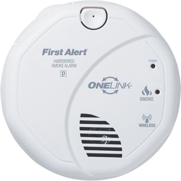 First Alert Smoke Alarm, 85 dB @ 10 ft, (2) AA Batteries, 120V AC, Photoelectric Battery Backup: Yes - SA520B