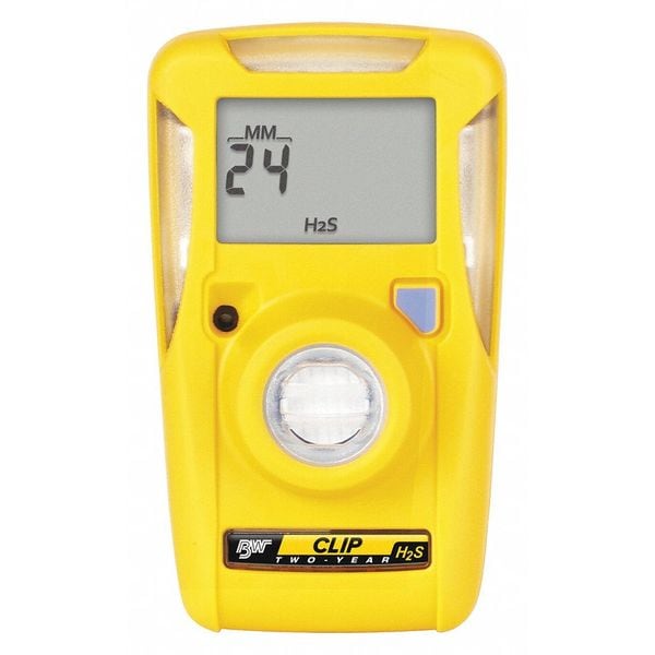 Honeywell Bw Single-Gas Detector, Audible, Vibrating, Visual, 2 yr Battery Life - BWC2-H515