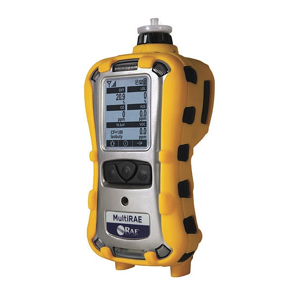 Honeywell MinRAE Lite Multi-Gas Detector, Audible, Vibrating, Visual, LCD, 12 hr Battery Life - MAB3-A2C112E-421