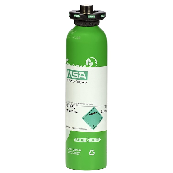 Msa Safety Calibration Gas Bottle, 25 PPM NH3, 34L - 711078