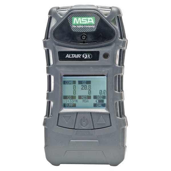 Msa Safety ALTAIR 5X Multi-Gas Detector, IP65, Audible, Vibrating, Visual, Monochrome, 20 hr Battery Life - 10116924