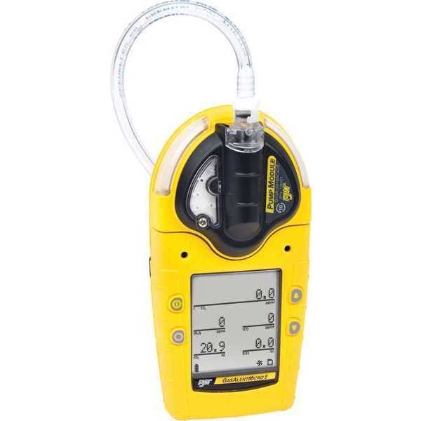 Honeywell Bw Gas Detector, Hydrogen Sulfide (H2S) and Sulfur Dioxide (SO2), Audible, Vibrating, Visual - M5-00HS-R-P-D-Y-N-00
