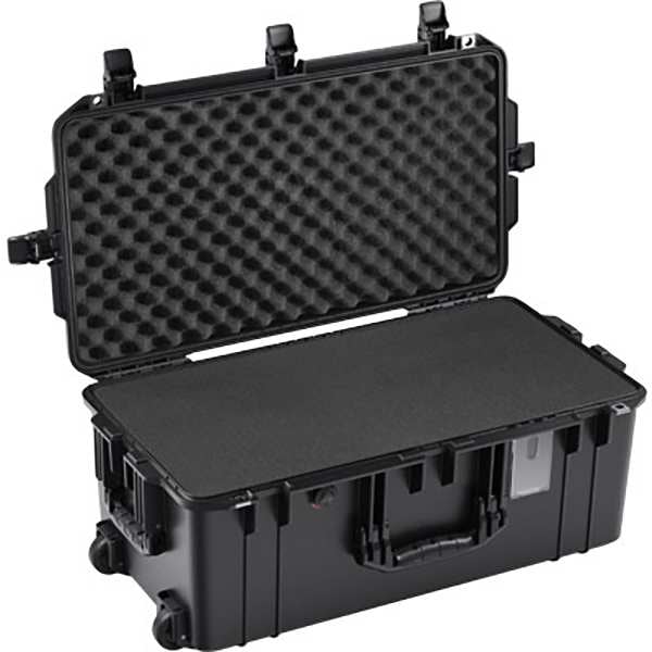 Pelican Pelican Aircase w Foam, 8.22 in, PrPu, Blk - 016060-0000-110