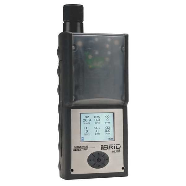 Industrial Scientific MX6 iBrid Multi-Gas Detector, IP64, Audible, Vibrating, Visual, LCD, 36 hr Battery Life - MX6-K1236211-CPO