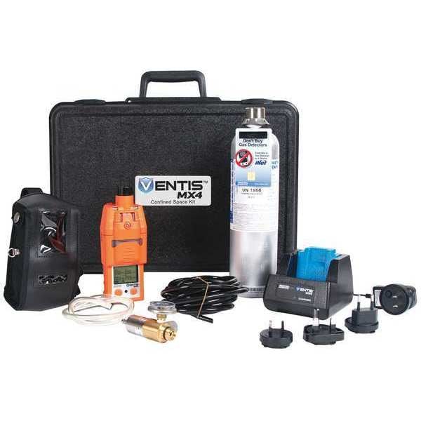 Industrial Scientific Ventis MX4 Multi-Gas Detector, IP66/IP67, Audible, Vibrating, Visual, LCD, 12 hr Battery Life - VK-K0232111111