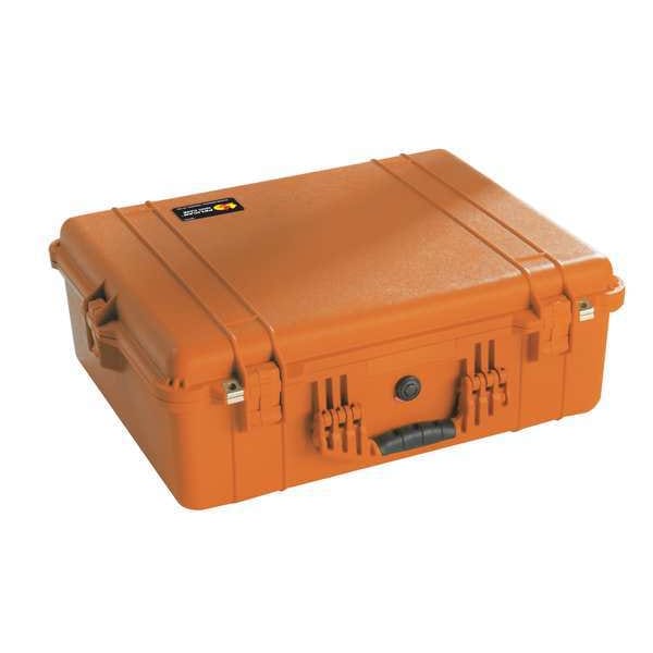 Pelican Case, 24-1/4 InLx19-7/16 Wx8-11/16 In, Or - 1600-001-150