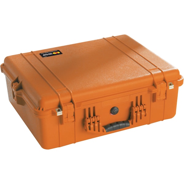 Pelican Case, 24-1/4 InLx19-7/16 Wx8-11/16 In, Or - 1600-001-150