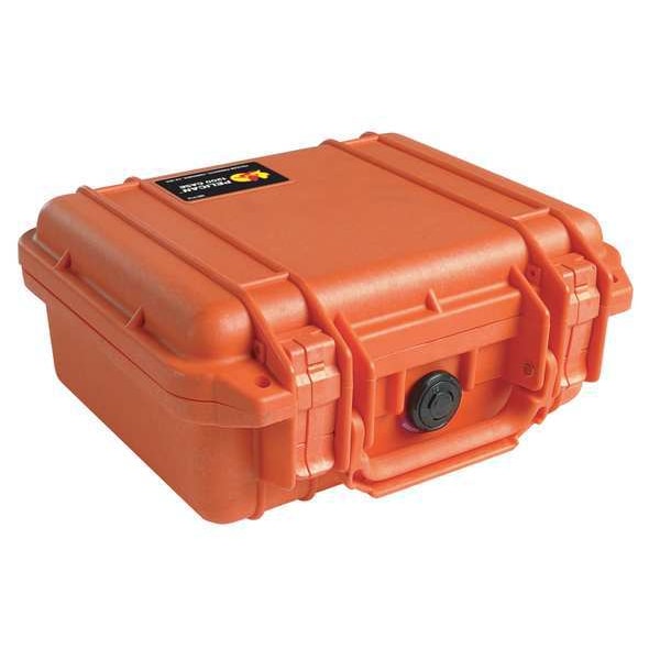 Pelican Case, 10-5/8 InLx9-11/16 InWx4-7/8 InD, Or - 1200-001-150