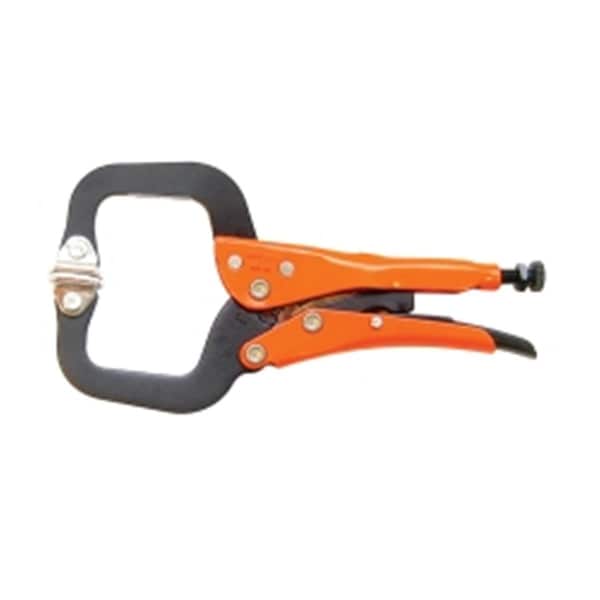 Keen Grip-On Epoxy Coated C-Clamp with Swivel Tips, 6 in. - KE646771