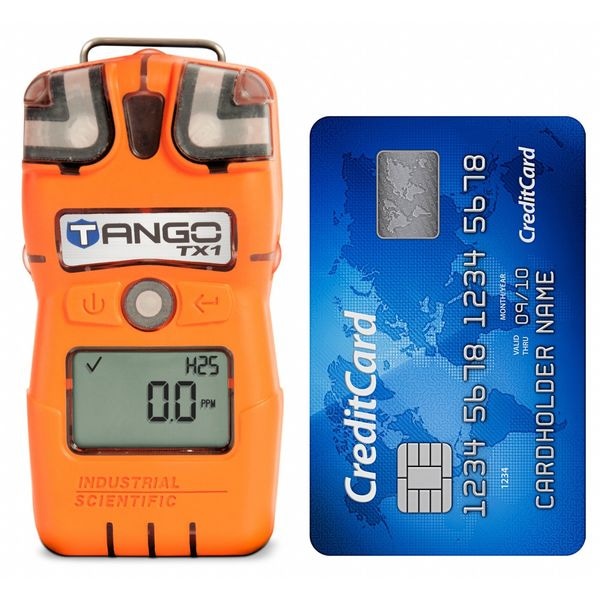 Industrial Scientific Single Gas Detector, H2S, 0-200ppm, Orange - TX1-2