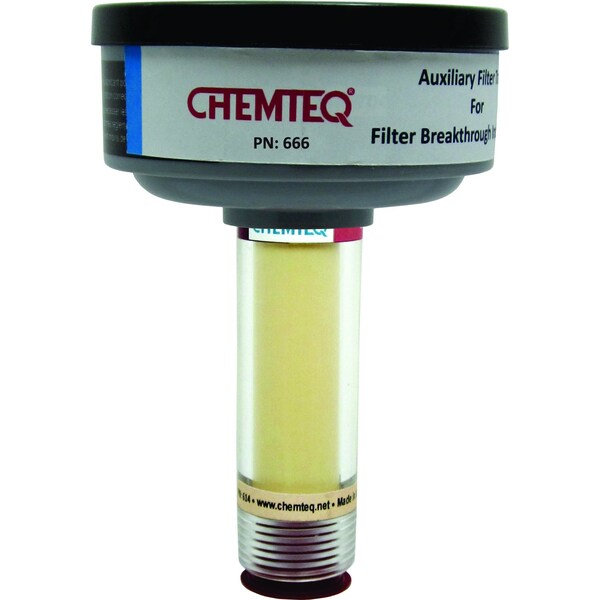 Chemteq Filter Change Indicator with With Auxiliary Filter Trap for Organic Vapors - 666
