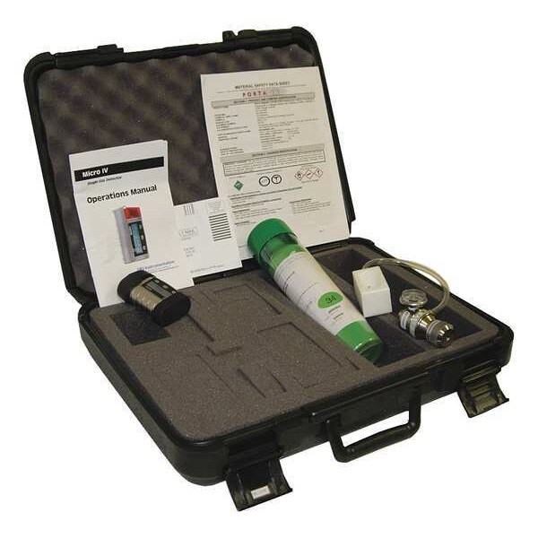 Gfg Gas Detector, Audible, Vibrating, Visual, LCD, 3,000 hr Battery Life - 1418-170K