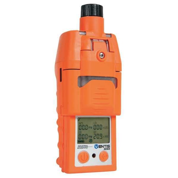 Industrial Scientific Ventis MX4 Multi-Gas Detector, IP66/IP67, Audible, Vibrating, Visual, LCD with Backlight - VTS-K5232111101