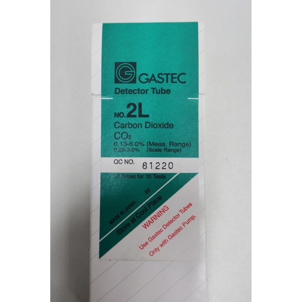 Gastec CARBON DIOXIDE DETECTOR TUBE GAS ANALYSIS Parts, 10PK - 2L 81220