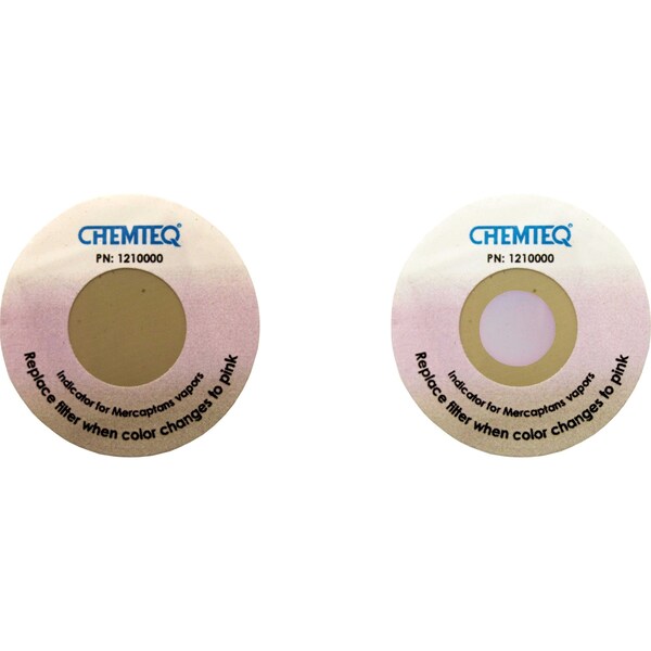 Chemteq Filter Change Indicator Sticker for Mercaptans Gases & Vapors - 121-0000
