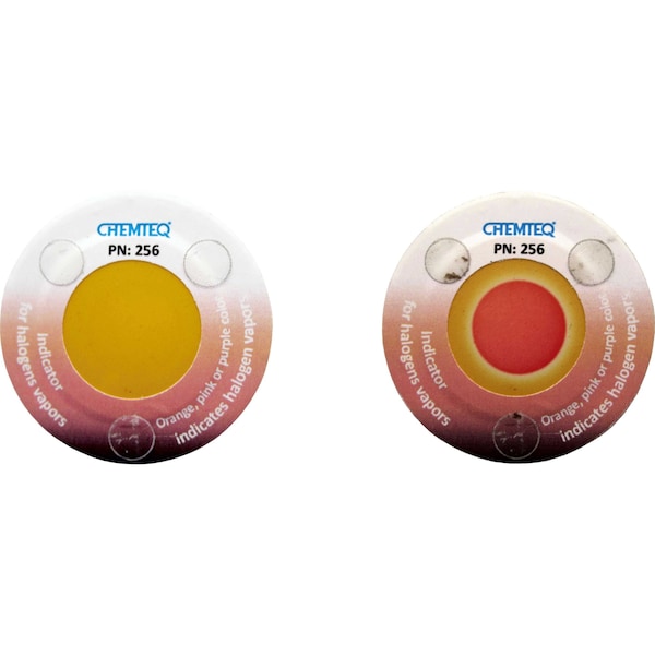 Chemteq Filter Change Indicator Sticker B for Halogens Gases & Vapors - 256