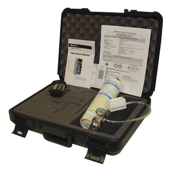 Gfg Gas Detector, Audible, Vibrating, Visual, LCD, 3,000 hr Battery Life - 1418-022K