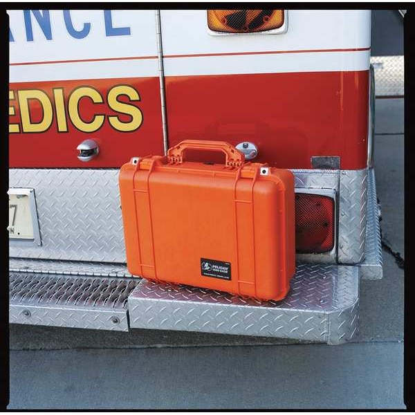 Pelican EMS Case, Black, 24.25 x 19.43 x 8.68 In - 1600-005-110