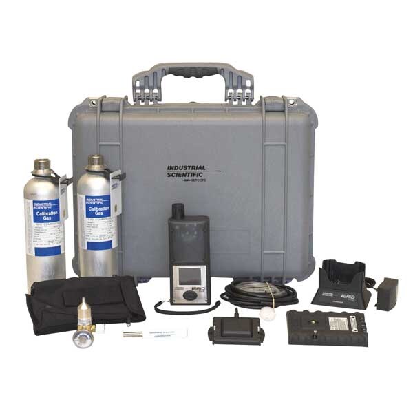 Industrial Scientific MX6 iBrid Multi-Gas Detector, Audible, Vibrating, Visual, LCD, 36 hr Battery Life - MX6KIT-K123R211