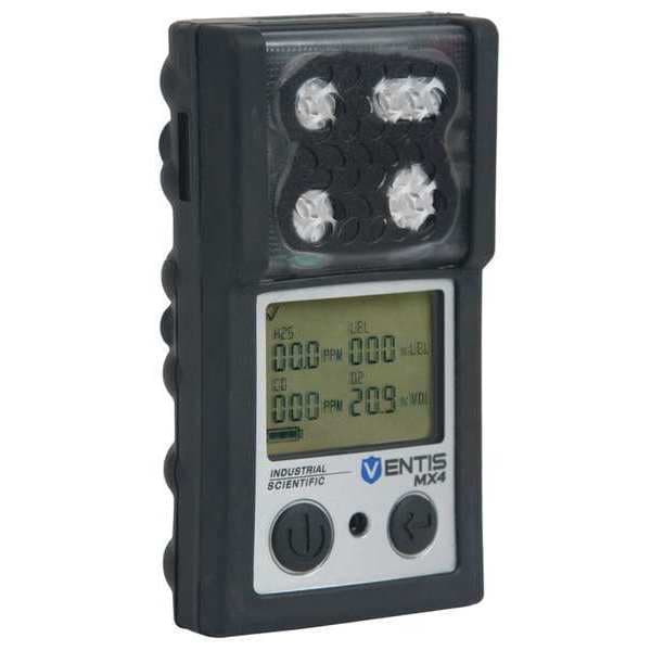 Industrial Scientific Ventis MX4 Multi-Gas Detector, IP66/IP67, Audible, Vibrating, Visual, LCD with Backlight - VTS-K1234100101