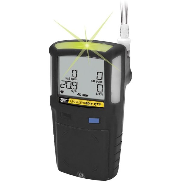 Honeywell Bw Multi-Gas Detector, 2 Gas, United Kingdom, Audible, Vibrating, Visual, Alphanumeric LCD - XT-X0H0-B-UK