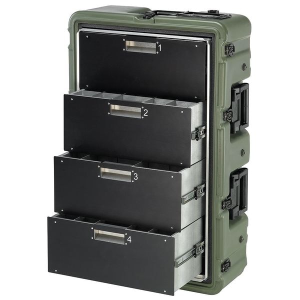 Pelican Medical Case, 4 Drwr, 32.75Lx20.87Wx12.61D - 472-MEDCHEST3-4D