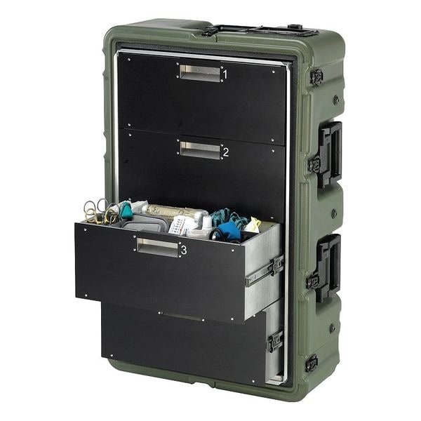 Pelican Medical Case, 4 Drwr, 32.75Lx20.87Wx12.61D - 472-MEDCHEST3-4D