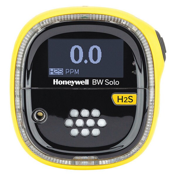 Honeywell Single-Gas Detector, Audible, Vibrating, Visual, 1 yr Battery Life - BWS1-HL-Y