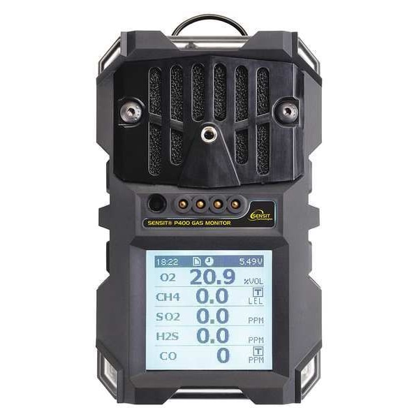 Sensit Personal Multi Gas Monitor Personal Monitor, 4 Gas, IP65, Audible, Visual, LCD with Backlight - 923-GRNGR-40