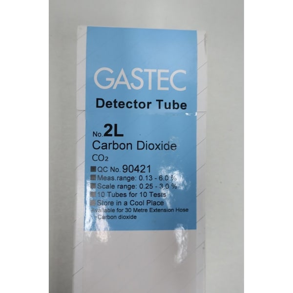 Gastec CARBON DIOXIDE DETECTOR TUBES GAS ANALYSIS Parts, 10PK - 2L 90421