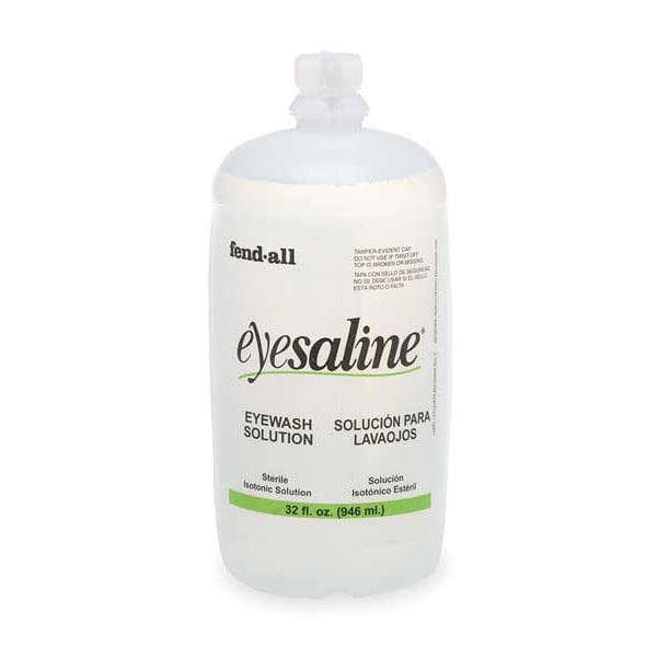 Honeywell Eyesaline Single Use Eyewash Bottle, One 32 oz Bottle, 3 Year Shelf Life - 32-000455-0000-H5