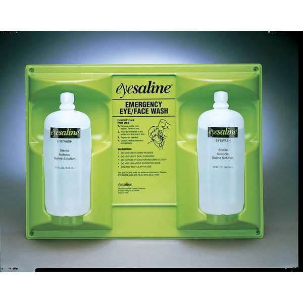 Honeywell Single Use Eyewash Station, 2 (32 oz) Bottles, Includes Mounting Hardware - 32-000462-0000-H5