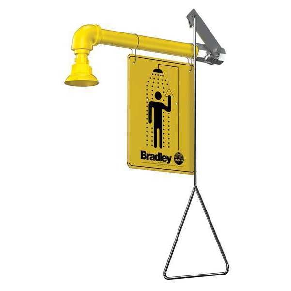 Bradley Eyewash Dust Cap, Plastic, Yellow, For Use With, Eyewash - 107-371