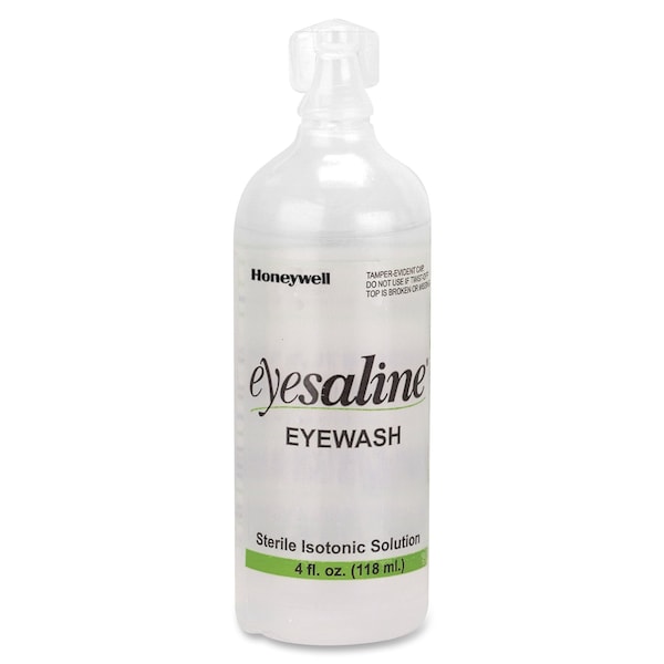 Honeywell Eyesaline, Single Use Eyewash Bottle, 4 oz, 3 Year Shelf Life, For use with First Aid Kits/Toolboxes - 32-000452-0000