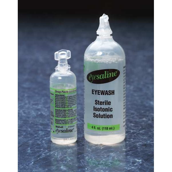Honeywell Eyesaline, Single Use Eyewash Bottle, 4 oz, 3 Year Shelf Life, For use with First Aid Kits/Toolboxes - 32-000452-0000