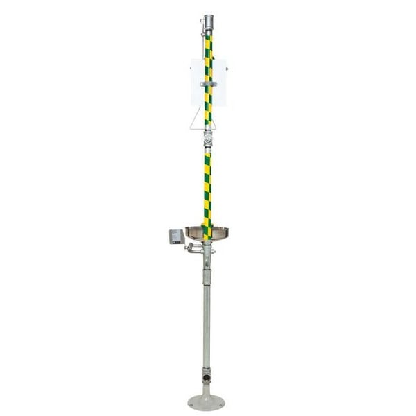 Haws Eyewash and Shower Station, Stainless Steel Bowl, Includes AXION MSR Hydrodynamic Showerhead - 8300-8309