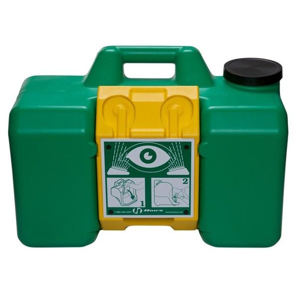 Haws Eyewash Station, Gravity-Fed, 9 gal Tank Capacity, Wall Mount, Portable, 15 in H., 22 in W - 7501