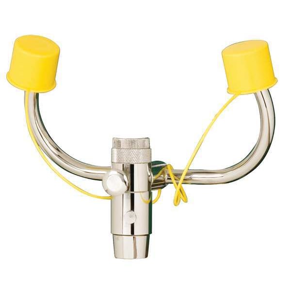 Bradley Plumbed Eyewash, Faucet Mount, Plumbed, 5 1/4 in H., 7 2/3 in W - S19-200B