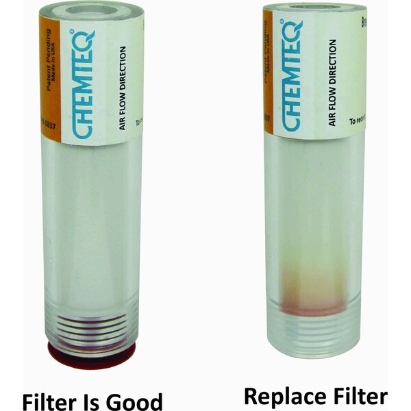 Chemteq Filter Change Indicator for Mercury & Mercury II Compounds Vapors - 184