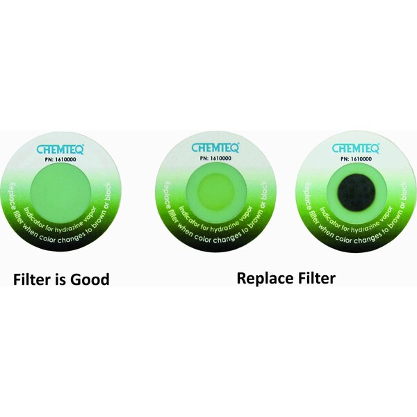 Chemteq Filter Change Indicator Sticker for Hydrazine Vapor - 161-0000