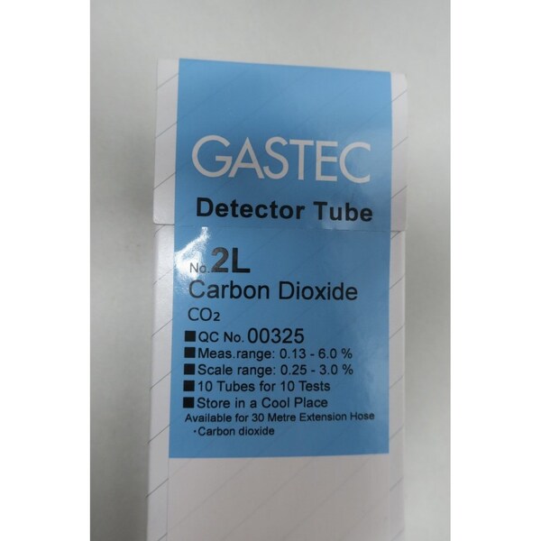 Gastec CARBON DIOXIDE DETECTOR TUBES GAS ANALYSIS Parts, 10PK - 2L 00325