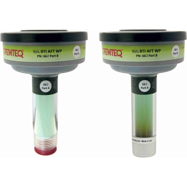 Chemteq Filter Change Indicator with With Auxiliary Filter Trap for Hydrazine Vapor - 662