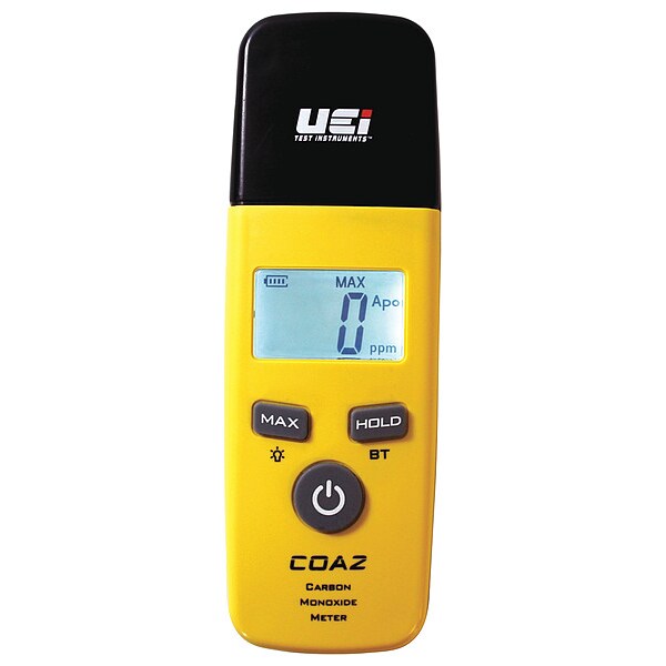 Uei Test Instruments NIST Certified Wireless Carbon Monoxide Detector w/ Alert LED & Belt Clip - COA2-N