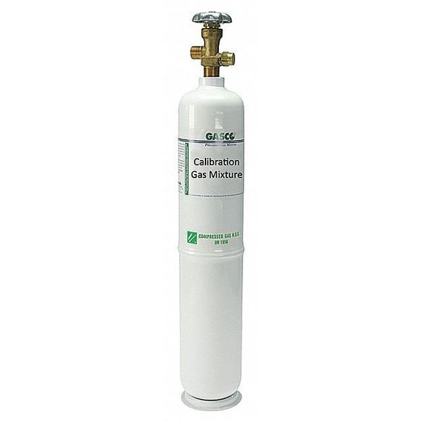Gasco Calibration gas, Carbon Dioxide, Nitrogen, Oxygen, 552 L, CGA 580 Connection, +/-5% Accuracy - 552L-340TS-5