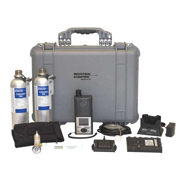 Industrial Scientific MX6 iBrid Multi-Gas Detector, Audible, Vibrating, Visual, LCD, 36 hr Battery Life - MX6KIT-K1230211
